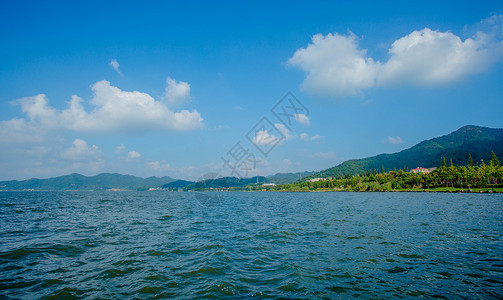 海底山湖泊背景