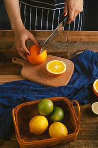 水果料理新奇士橙子高清图片
