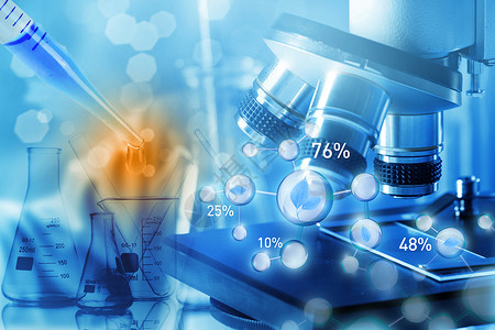 实验器材医疗器材高倍显微镜实验背景图片