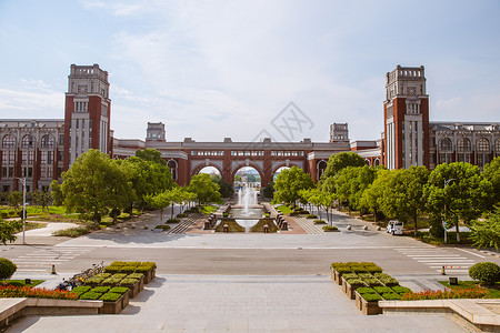 大的学校素材上海华东政法大学教学楼背景