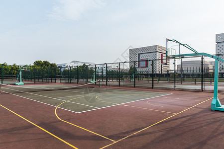 上海视觉艺术学院篮球场背景图片