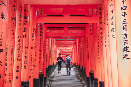 稻荷日本东京大阪的记忆背景