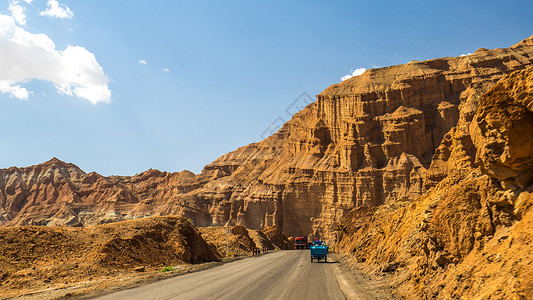 公路沙漠独库公路背景