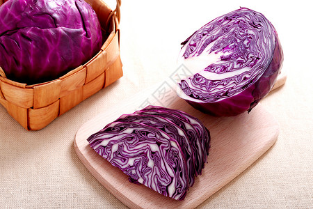 紫甘蓝紫色包心菜高清图片