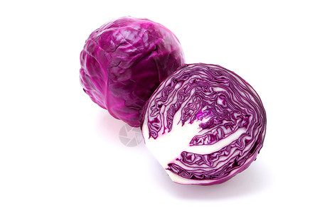 紫甘蓝紫色包心菜高清图片
