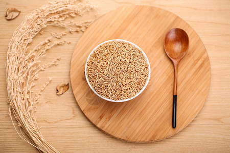 大米胚芽健康的杂粮燕麦背景