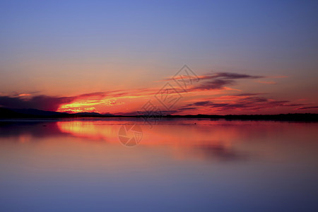 青海湖耳海日落高清图片