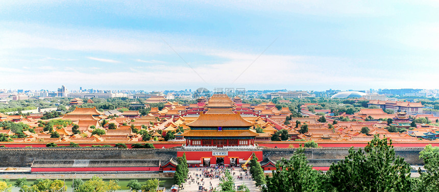 北京故宫建筑全景图片