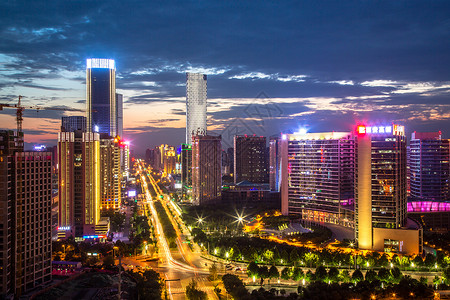 锦业路夜景锦业路高清图片