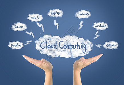 绿色云朵信息框云科技设计图片
