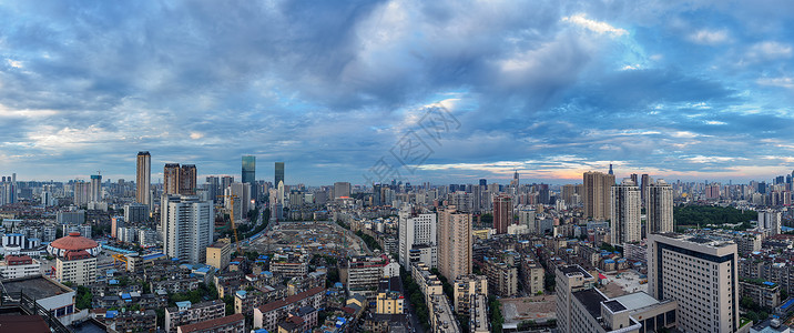 武汉城市高楼风光背景图片