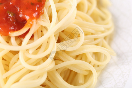 意大利面番茄空心粉高清图片