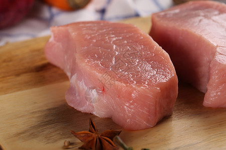 猪通脊猪纯瘦肉素材高清图片