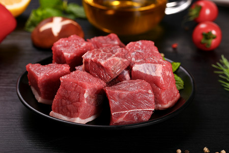 牛肉块番茄炖牛肉高清图片
