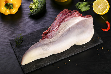 牛舌火锅肉食鱼高清图片