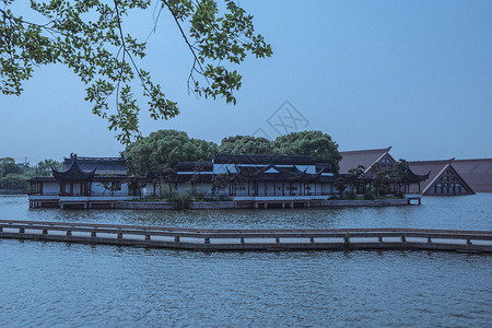 上海景点广富林古文化遗址背景