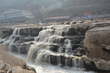 壶口瀑布背景图片