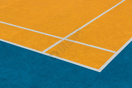 彩色分割线拼色篮球场一角背景
