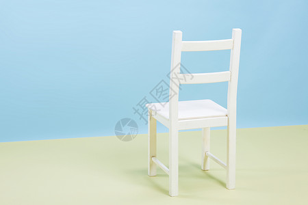 白色的凳子清爽拼色背景靠背椅背景