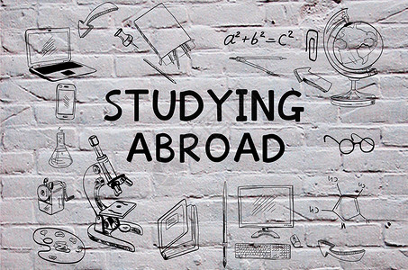 出国留学国外涂鸦素材高清图片