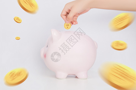 人与猪存钱罐设计图片
