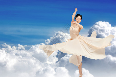 飞天乐姬舞蹈创意金融舞者设计图片
