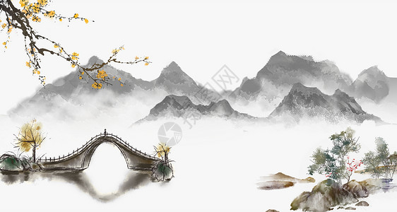 经典风景中国传统教育文化设计图片