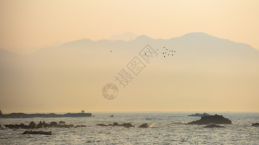 吹牛第一名海岸风光背景背景