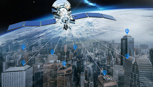 GPS设备卫星定位设计图片