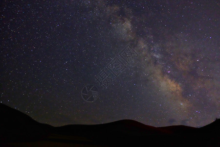 中国星座祁连卓尔山星空背景