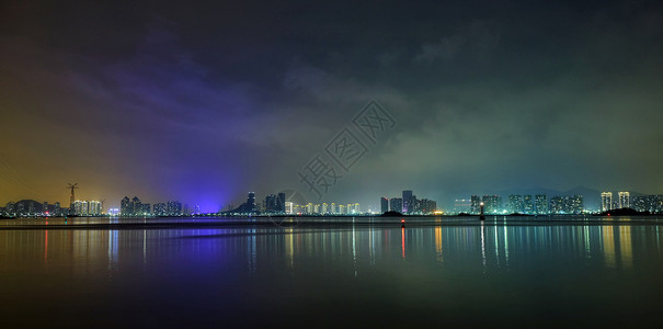 灵感空间厦门夜景背景