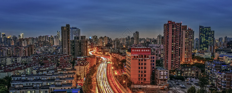 流光素材城市流光背景