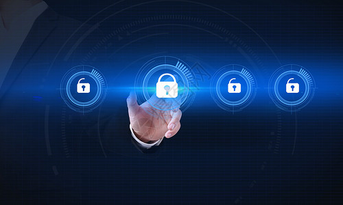企业信息安全智能安全锁设计图片