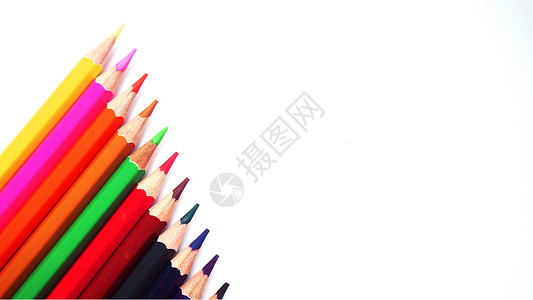 彩铅多彩彩色铅笔高清图片