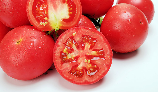 番茄西红柿番茄白色背景高清图片