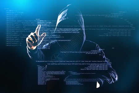 智能解密黑客入侵设计图片