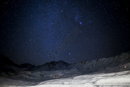 蓝色闪耀星空星空背景