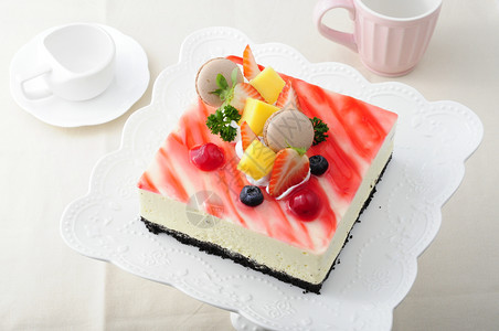 夏日甜品蛋糕图片