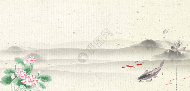 中国风服装古风古典汉服海报banner背景设计图片