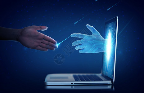 触碰未来科技科幻商务合作科技感设计图片