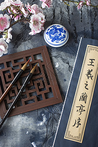 水墨中国风传统艺术简约背景图片