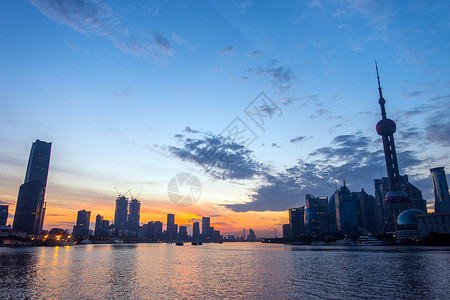 上海外滩城市夜景背景图片