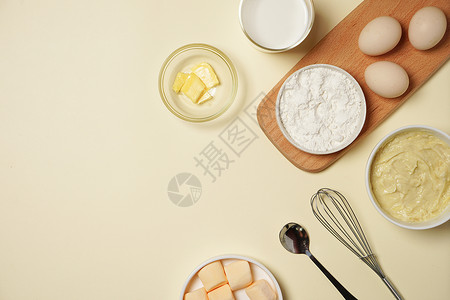棉花糖制作烘焙食材摆盘素材背景