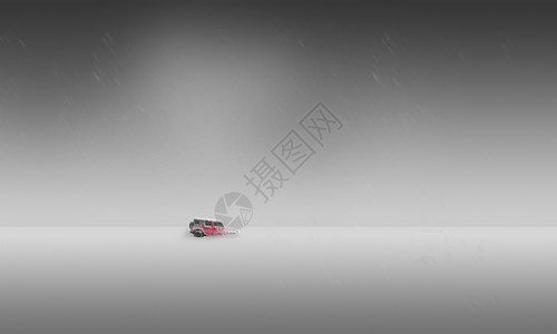 吉普斯空旷的冬天雪景雪地简约极简背景设计图片