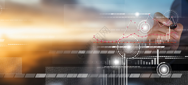 笔写科技大数据图表设计图片