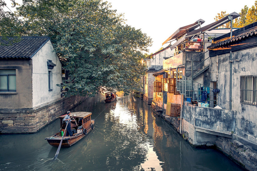 苏州平江路水上风景