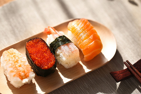 健康卡日料寿司背景