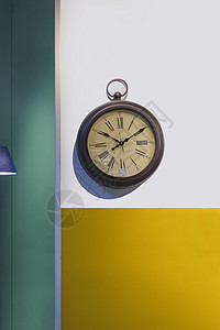时钟现代墙抽象高清图片