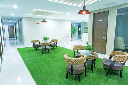室内设计休息区现代商务办公空间环境休闲区背景