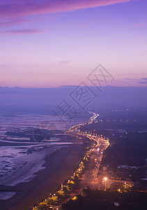 北海北部湾广场北海北部湾夜景风光背景